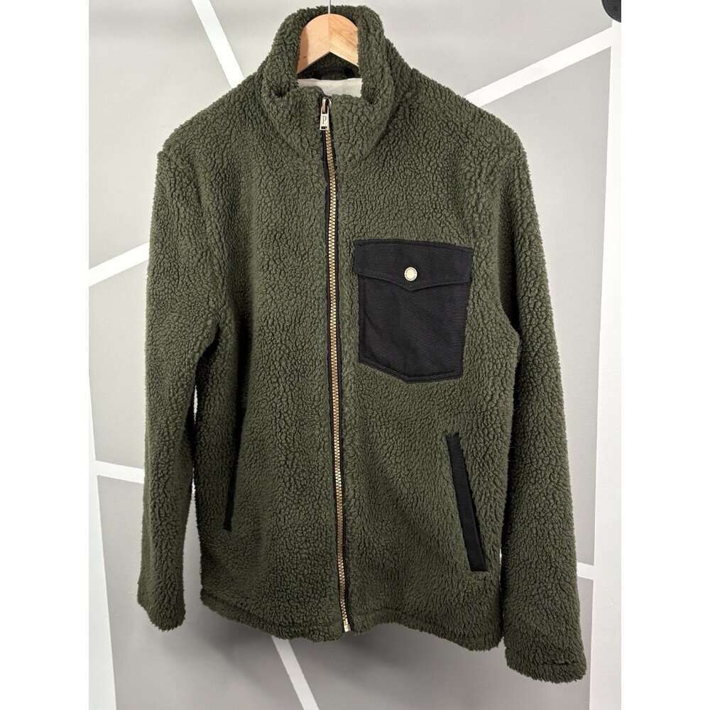 Pendleton Rock River Sherpa Full Zip Jacket Men’s S Green Outdoor Hiking